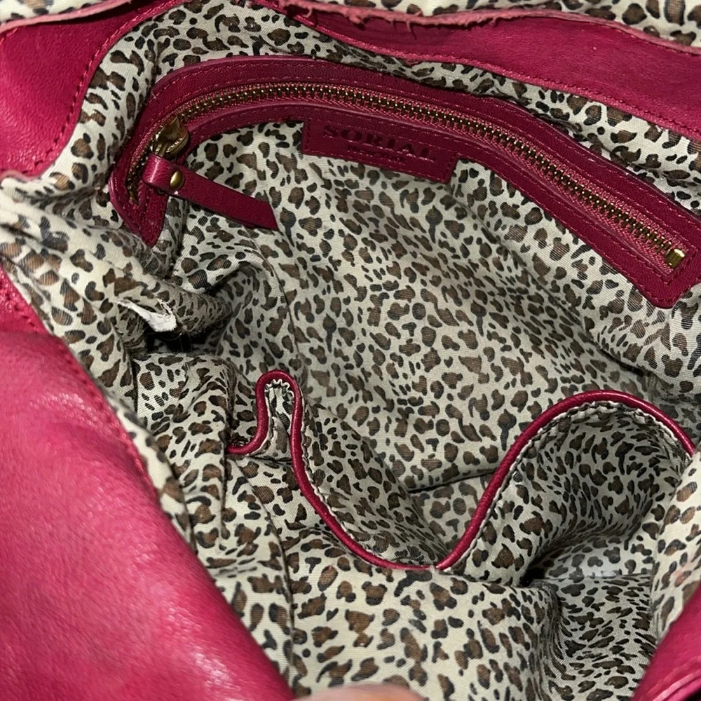 Large Sorial hobo style purse purple